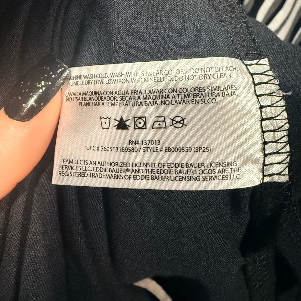 Eddie Bauer Black Crew Neck Tee - Picture 7 of 8